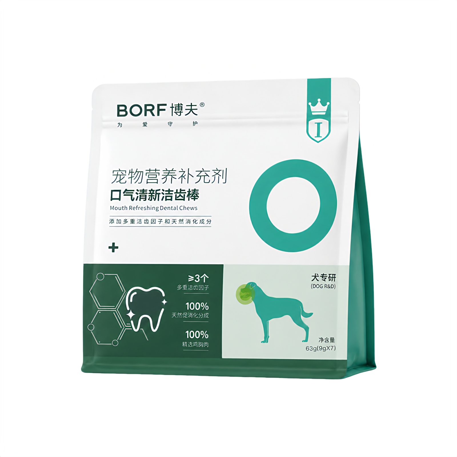 BORF博夫口气清新洁齿棒产品包装
